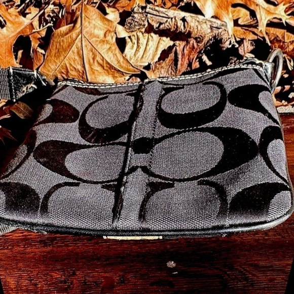 COACH Hampton Swingpack Signature Jacquard Stripe Python Patent Leather main image 1